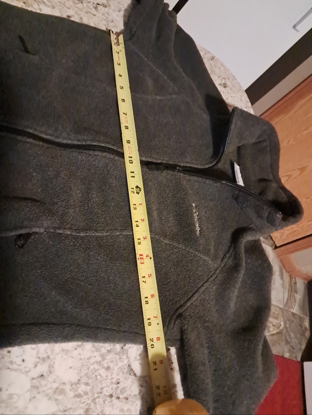 Ladies Columbia Charcoal Gray Zip Up Fleece Jacket With Pockets Sz. M Brand New - Picture 6 of 7